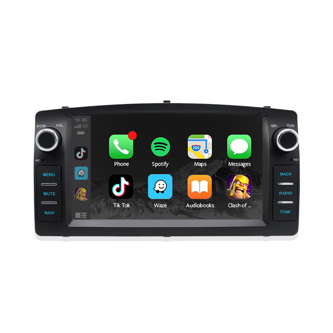 Toyota Corolla E120 (2001 - 2006) 7" Wireless Android 12 Head Unit for Apple CarPlay / Android Auto