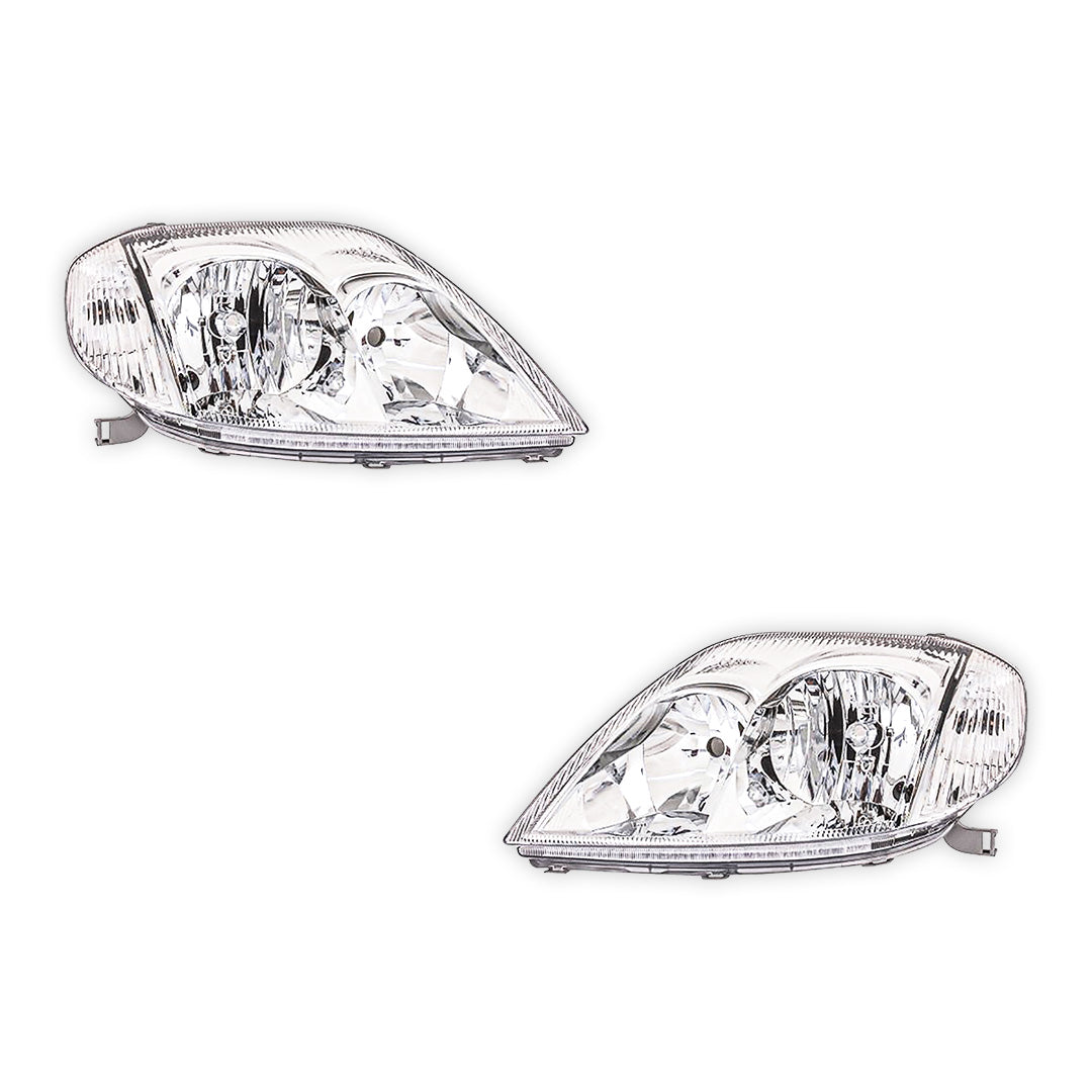 Toyota Corolla E120 ZZE122 Hatch (2001 - 2007) Headlights LH + RH