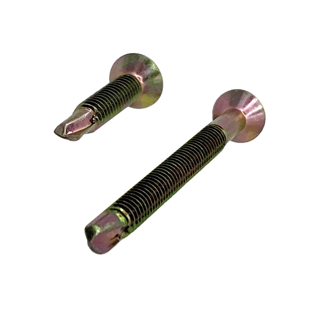 8g-18 x 25mm Countersunk Self-Drilling Screw Phillips Zinc Yellow