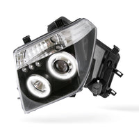 Nissan Navara D40 (2005 - 2010) Halo Angel Eyes Headlights LH + RH