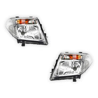 Nissan Navara D40 (2005 - 2015) Clear / Amber Headlights LH + RH