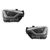 Isuzu D-Max (2020 - 2023) Black LED DRL Projector Head Lights LH + RH