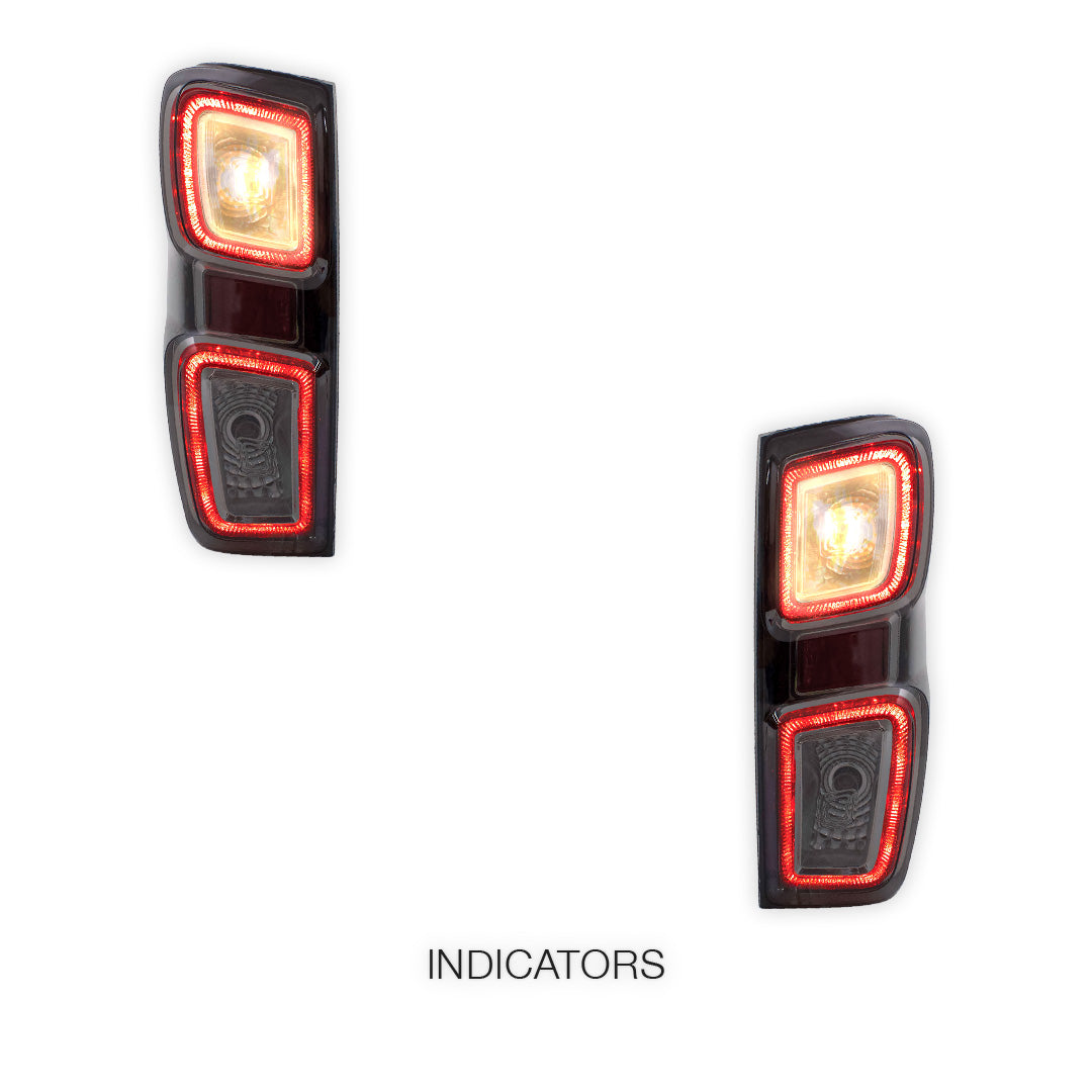 Isuzu D-Max (2019 - 2023) Smoked Tail Lights LH + RH