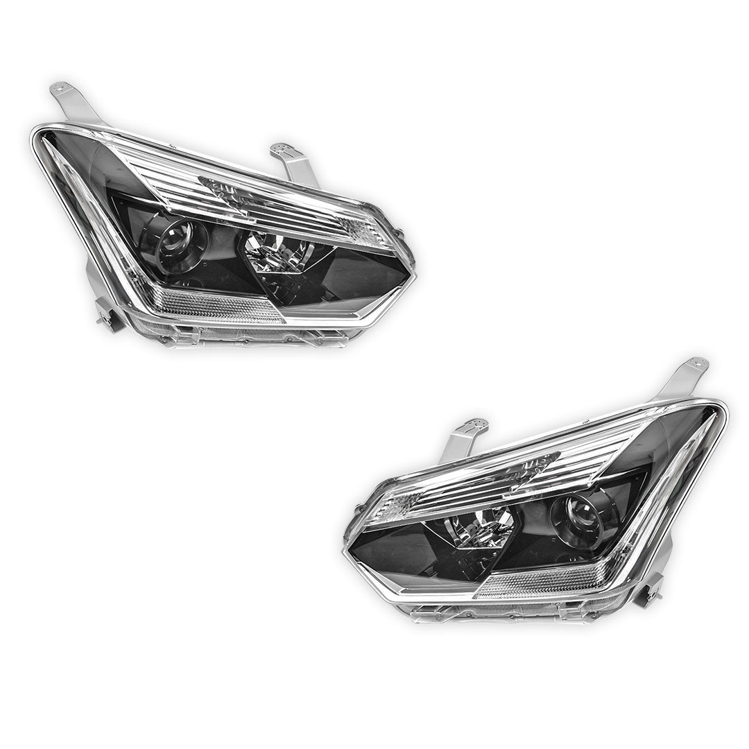 Isuzu D-Max (2017 - 2020) Black Projector LED DRL Headlights LH + RH