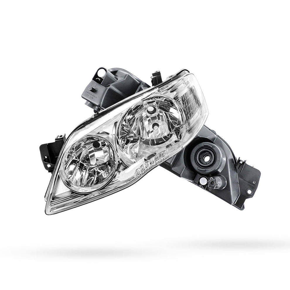 Ford Falcon BF Series 2 & 3 (2006 - 2011) Chrome / Black OEM Style Hea ...