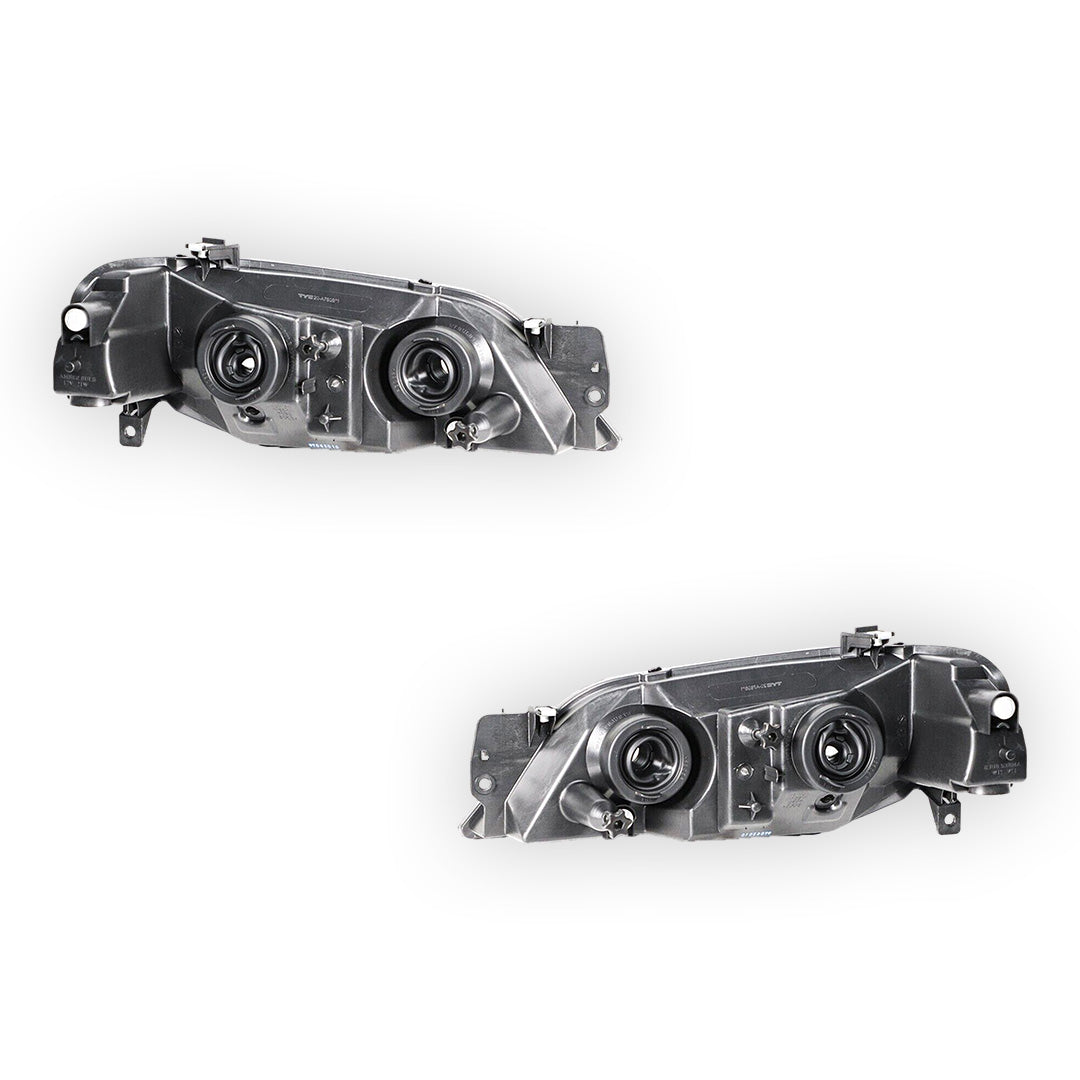 Ford Falcon BF Series 2 & 3 (2006 - 2011) Chrome / Black Headlights LH + RH