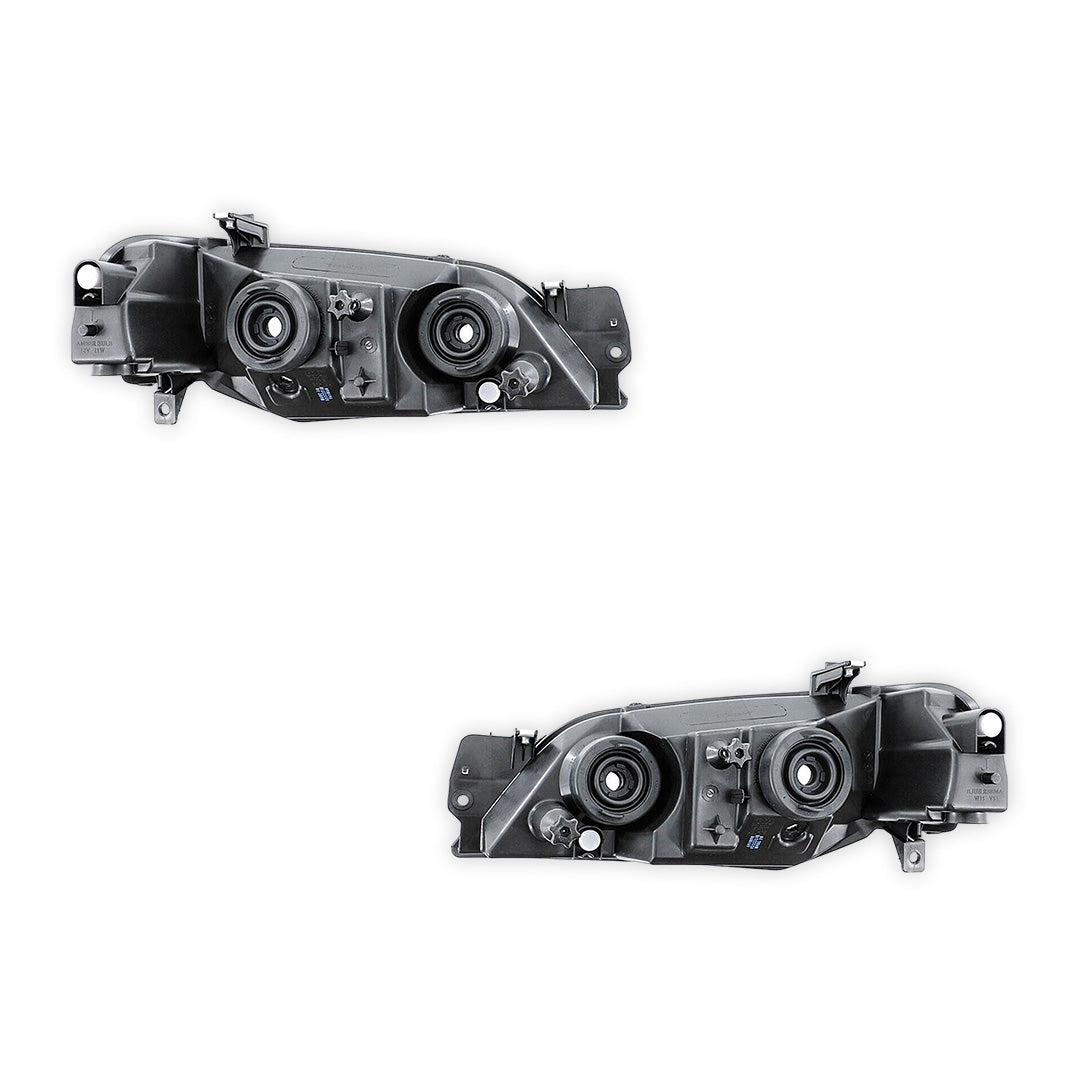 Ford Falcon BA BF (2002 - 2006) Chrome / Black Headlights LH + RH