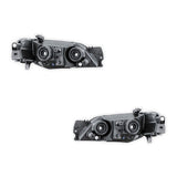 Ford Falcon BA BF (2002 - 2006) Chrome / Black Headlights LH + RH