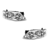 Ford Falcon BF Series 2 & 3 (2006 - 2011) Chrome / Black Headlights LH + RH