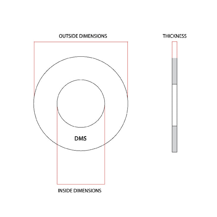 M10 x 21mm Flat Round Washer G304 Stainless Steel