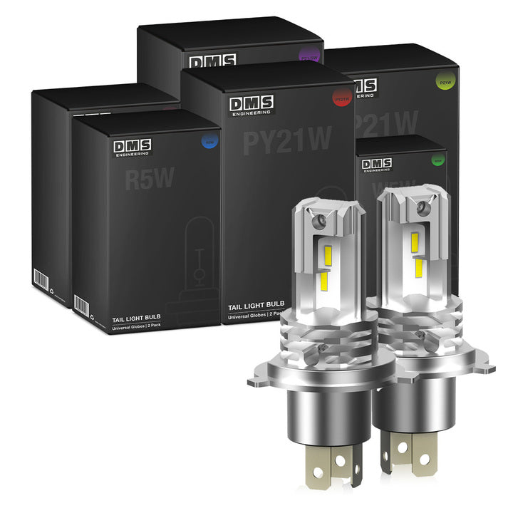 H4 10000LM White Headlight LED Bulbs – DMS Fasteners