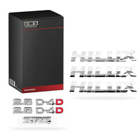 Toyota HiLux N70 / N80 (2005 - 2024) 2.8 / D-4D / Hilux / SR5 / Toyota Chrome Badges Set