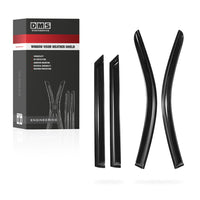 Ford Ranger XL, XLT, Wildtrak, Raptor PX (MK1, MK2, MK3) Dual Cab Window Visor Weather Shields (2011-2022))