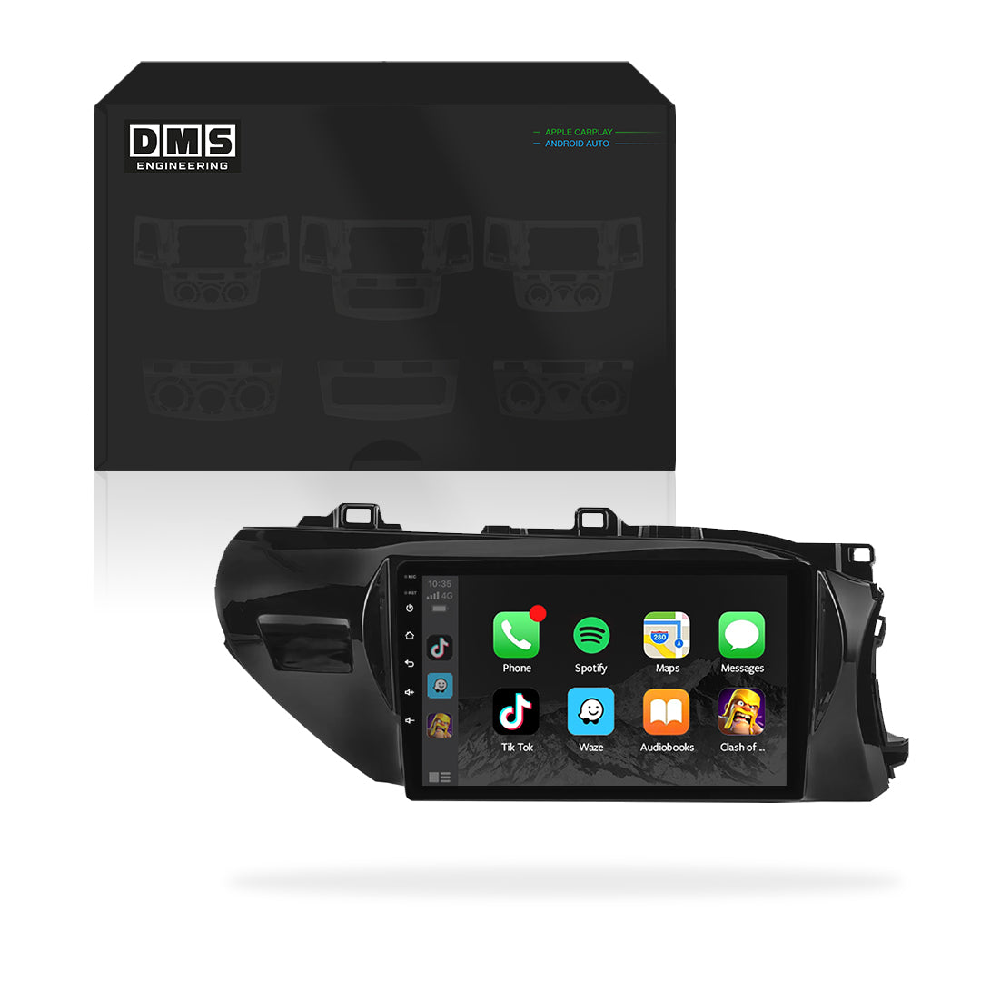 Toyota Hilux N80 (2015 - 2023) 10" Wireless Android 13 & 14 Head Unit for Apple CarPlay / Android Auto