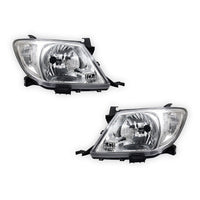 Toyota Hilux N70 (2005 - 2011) Clear / Amber Headlights LH + RH