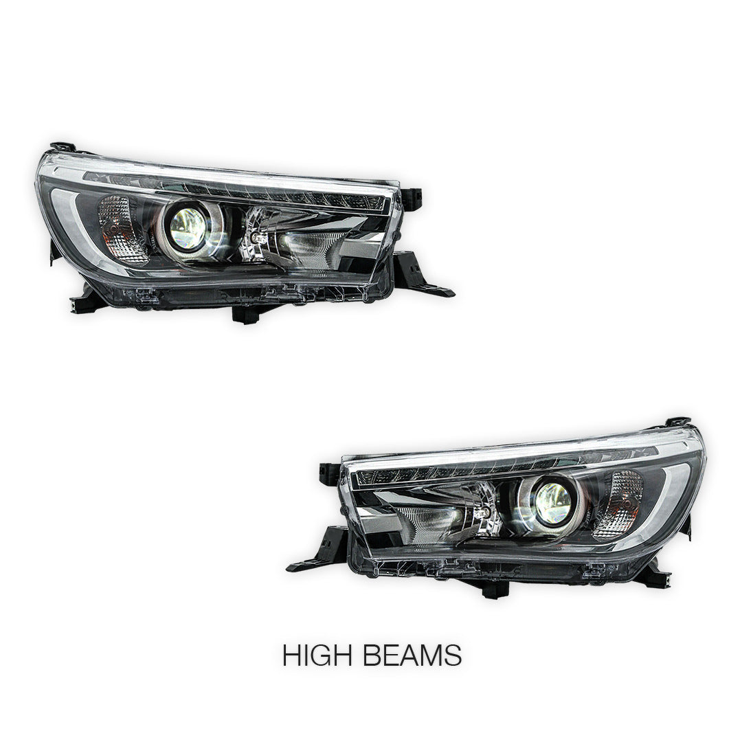 Toyota Hilux N80 (2015 - 2020) Sequential Projector Headlights LH + RH