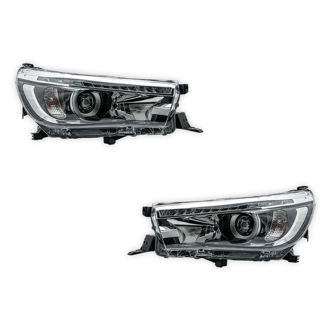 Toyota Hilux N80 (2015 - 2020) Sequential Projector Headlights LH + RH