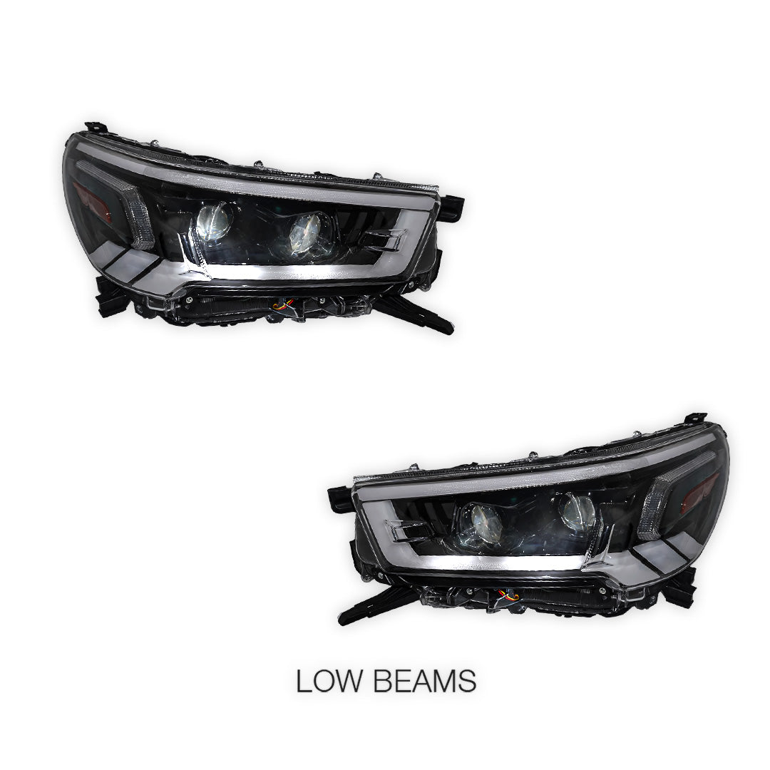 Toyota Hilux N80 (2015 - 2019) Sequential DRL Projector Headlights LH + RH