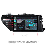 Toyota Hilux N80 (2015 - 2023) 10" Wireless Android 13 & 14 Head Unit for Apple CarPlay / Android Auto