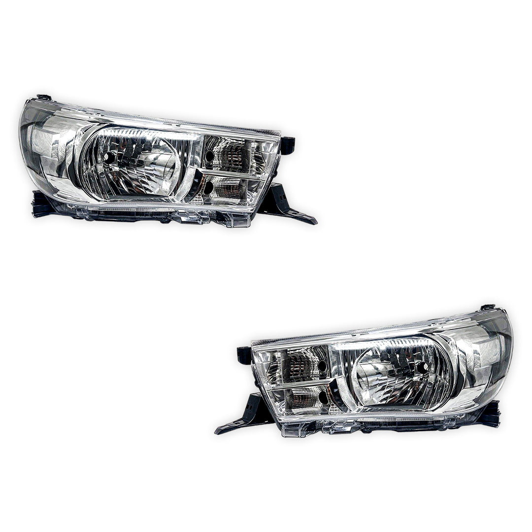 Toyota Hilux N80 Workmate (2015 - 2022) Clear Headlights LH + RH