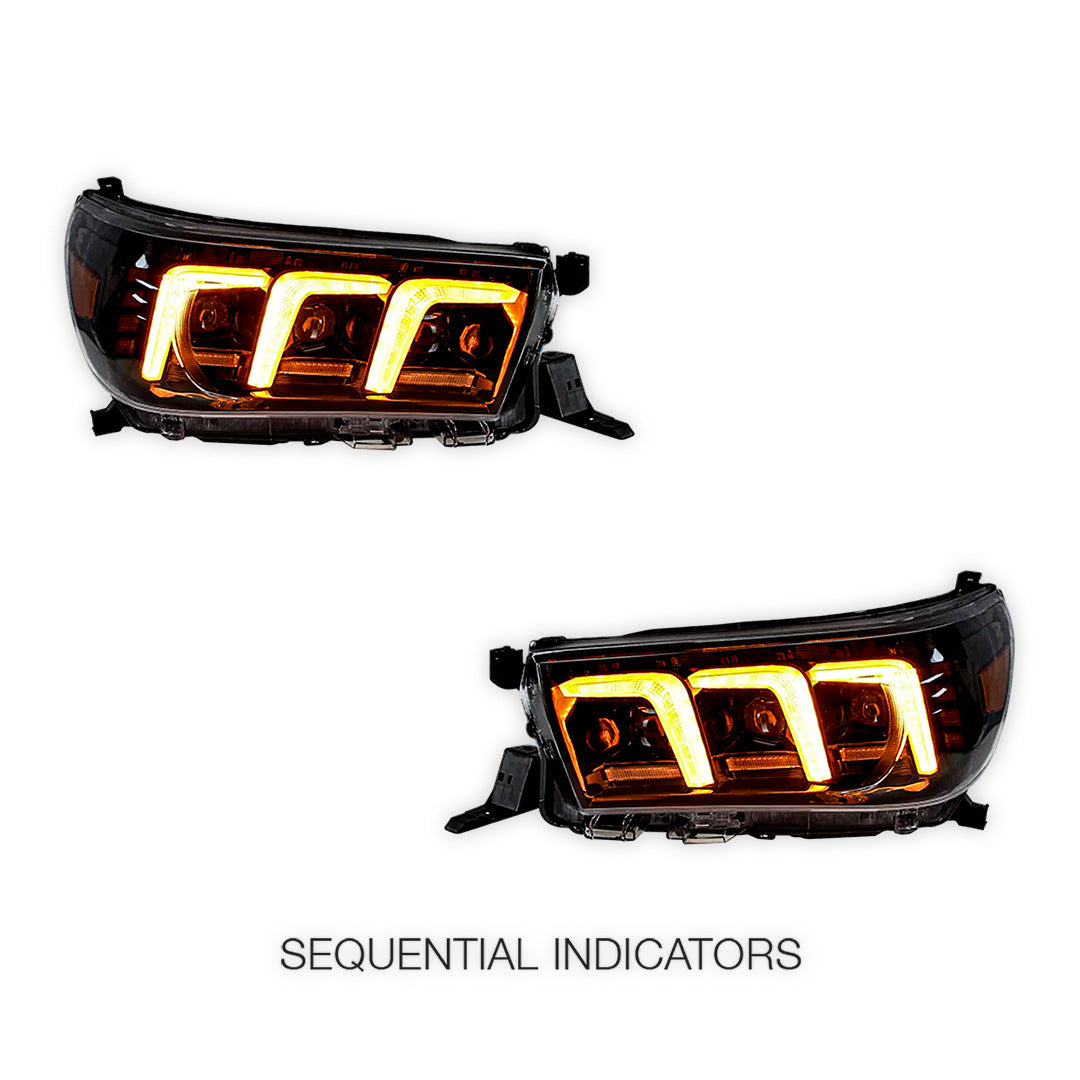 Toyota Hilux N80 (2015 - 2020) Sequential Headlights LH + RH