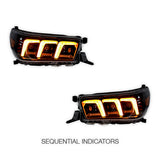 Toyota Hilux N80 (2015 - 2020) Sequential Headlights LH + RH