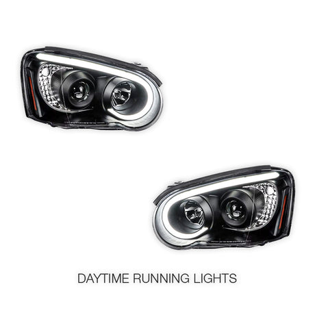 Subaru Impreza GD WRX Blob Eye (2003 - 2005) Angel Eyes Projector Headlights LH + RH