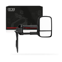 Toyota LandCruiser 70 / 75 / 78 / 79 Series (1984 - 2019) Black Extendable Towing Side Mirrors