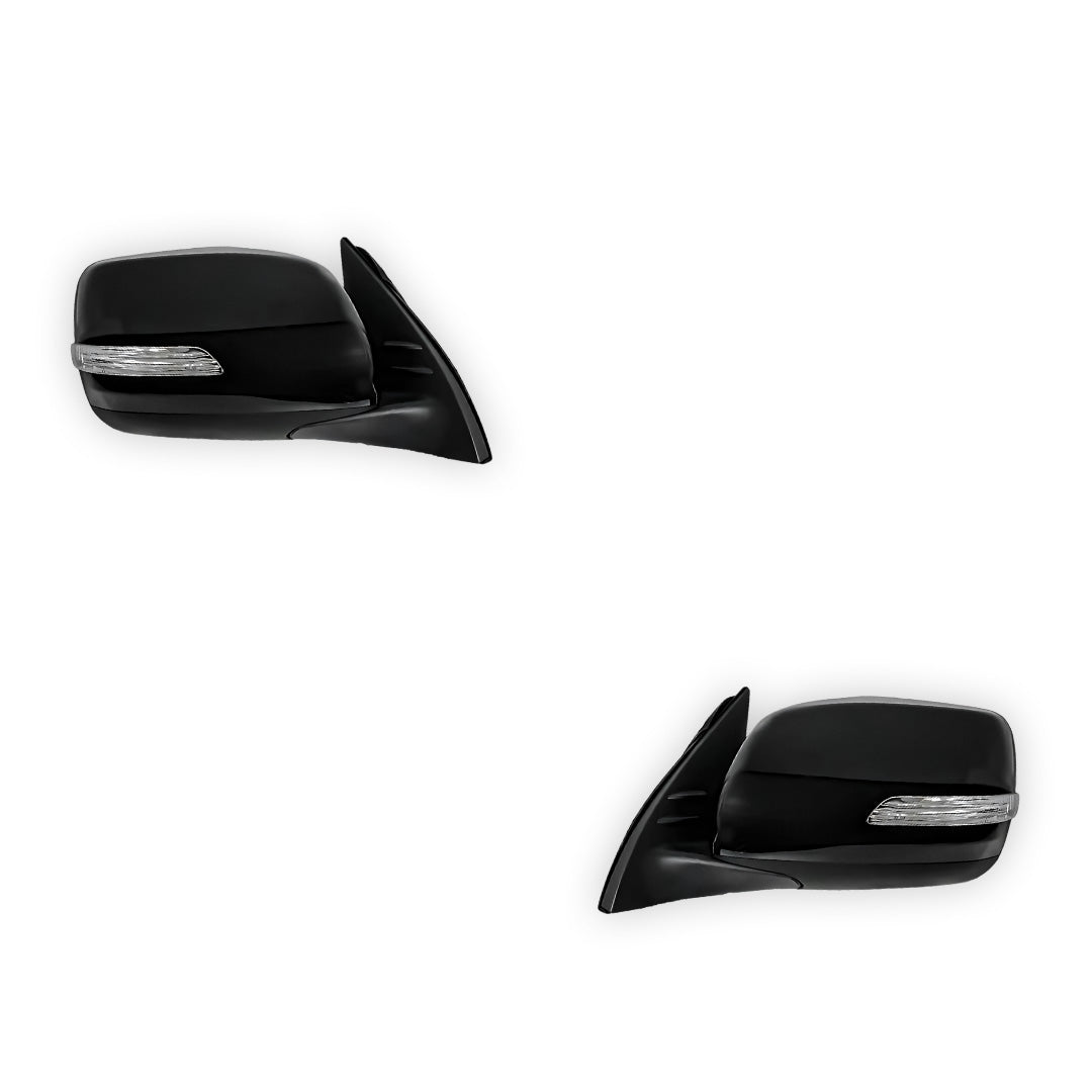 Toyota LandCruiser Prado 150 Series (2009 - 2013) Electric Door Mirrors (Black)