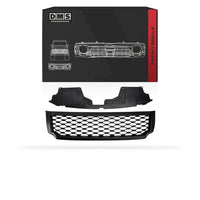 Nissan Navara D23 NP300 (2015 - 2020) Matte Black Mesh Bumper Cover Grille