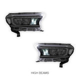 Ford Ranger PX MK2 MK3 (2015 - 2020) Sequential Indicator Headlights LH + RH