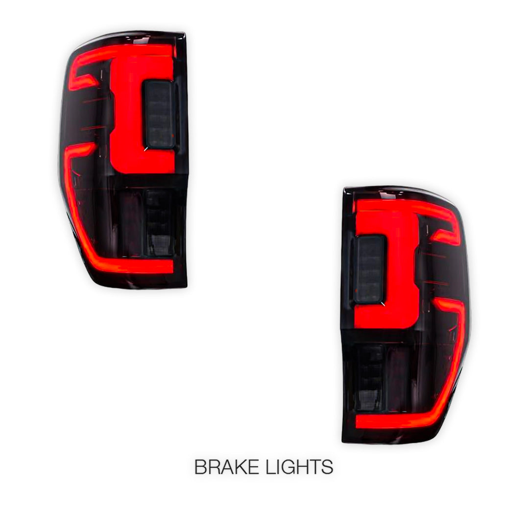 Ford Ranger Wildtrak PX MK1 MK2 MK3 (2011 - 2022) Crimson Smoked Tail Lights LH + RH