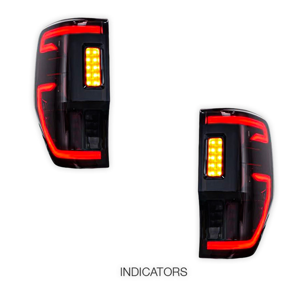 Ford Ranger Wildtrak PX MK1 MK2 MK3 (2011 - 2022) Crimson Smoked Tail Lights LH + RH