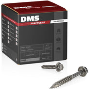 14g-10 x 90mm T17 (Type 17) Hex Head Self Drilling Screw Tek Stainless Steel G304 A2