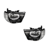 Mitsubishi Triton MN (2009 - 2015) Black Headlights LH + RH