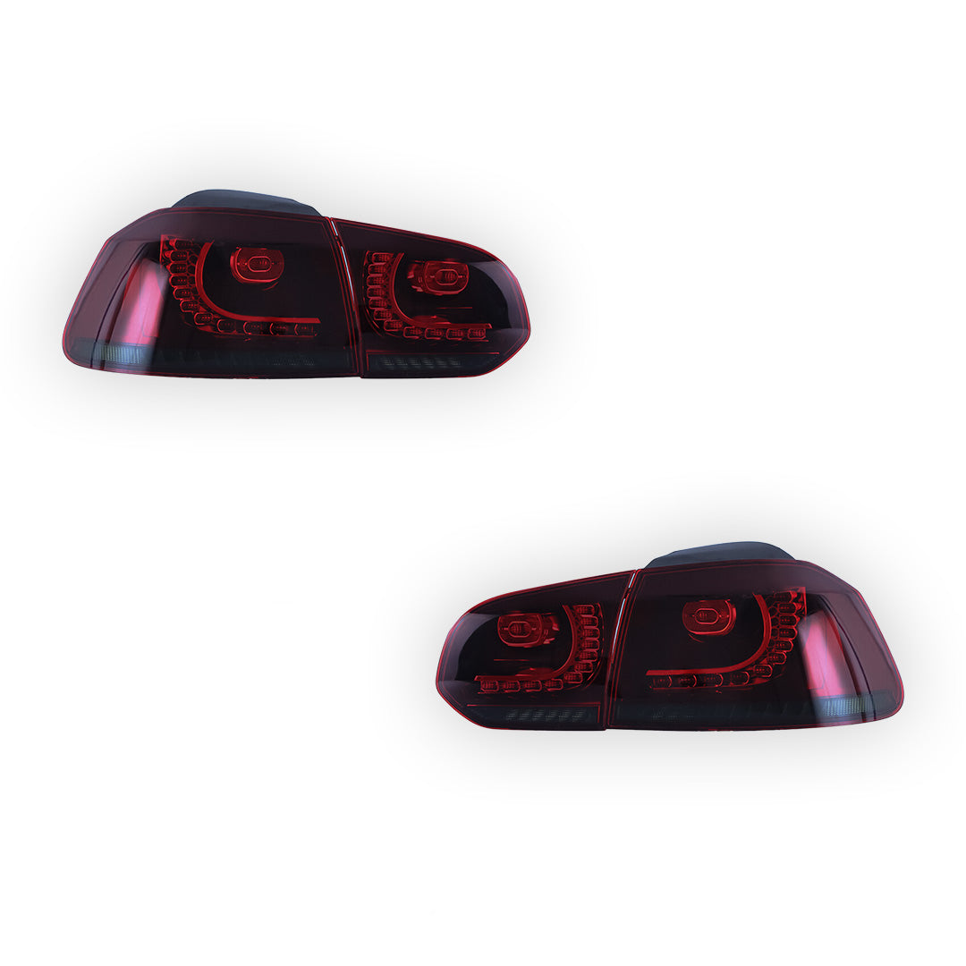 Volkswagen Golf VI MK6 (2008 - 2014) Sequential Red Tail Lights LH + RH