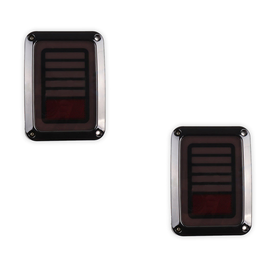 Jeep Wrangler JK (2007 - 2018) Black Smoked Tail Lights LH + RH