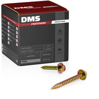 12g-11 x 65mm T17 (Type 17) Hex Head Self Drilling Screw Tek Zinc Yellow