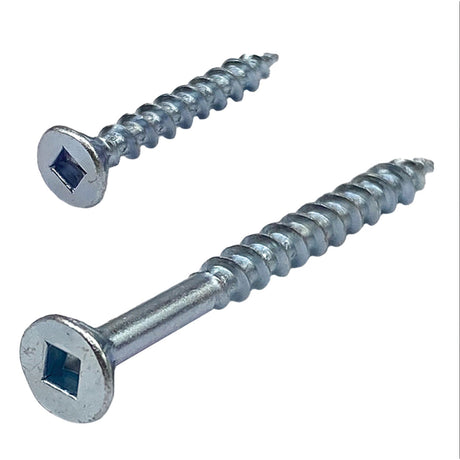 8g-10 x 50mm Countersunk Chipboard Self-Tapping Screw Square Drive Zinc Plated