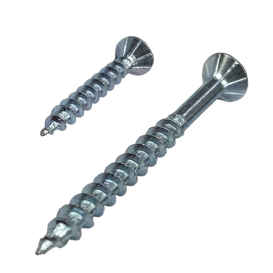 8g-10 x 35mm Countersunk Chipboard Self-Tapping Screw Square Drive Zinc Plated
