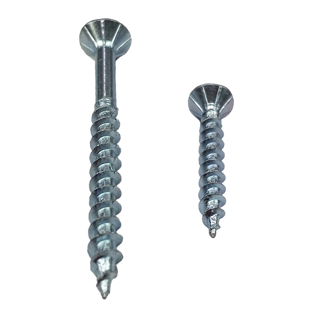 8g-10 x 38mm Countersunk Chipboard Self-Tapping Screw Square Drive Zinc Plated