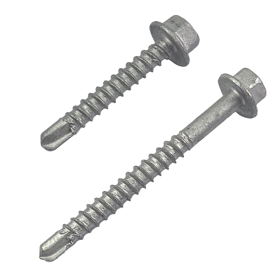 14g-10 x 75mm Hex Self Drilling Screw Tek Galvanised – DMS Fasteners