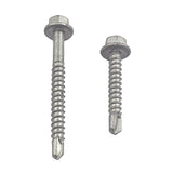 8g-18 x 20mm Hex Self Drilling Screw Tek Galvanised