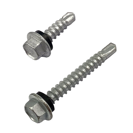 8g-18 x 12mm Hex Head Self-Drilling Screw Tek with NEO Seal Galvanised