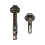 12g-14 x 45mm Hex Self Drilling Screw Tek Stainless Steel A5 YUS 550