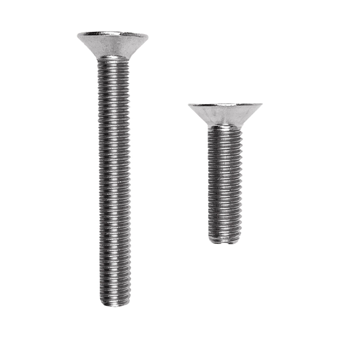 50Pcs M5 X 12mm Flat Head Socket Cap Screws - Stainless Steel 304, Allen Key Drive, Bright Finish