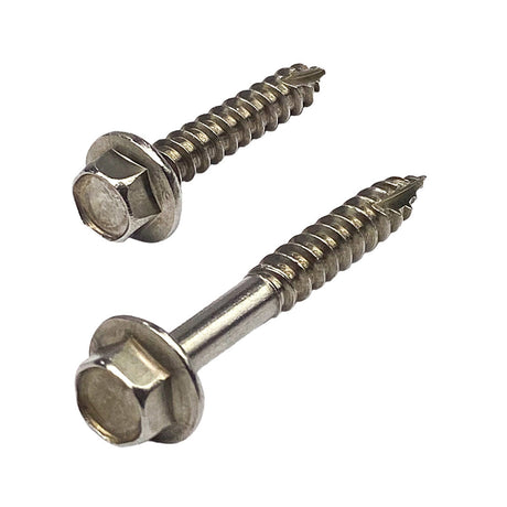 12g-11 x 50mm Hex Head Type 17 Self-Drilling Screw Tek G316 Stainless Steel