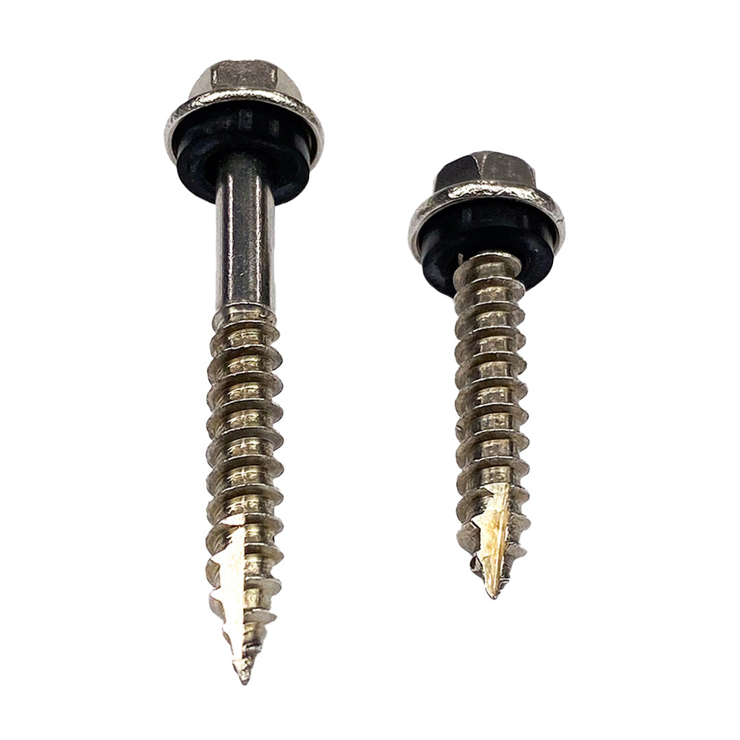 14g-10 x 75mm T17 (Type 17) Hex Head Self Drilling Screw Tek with NEO Seal Stainless Steel G304 A2