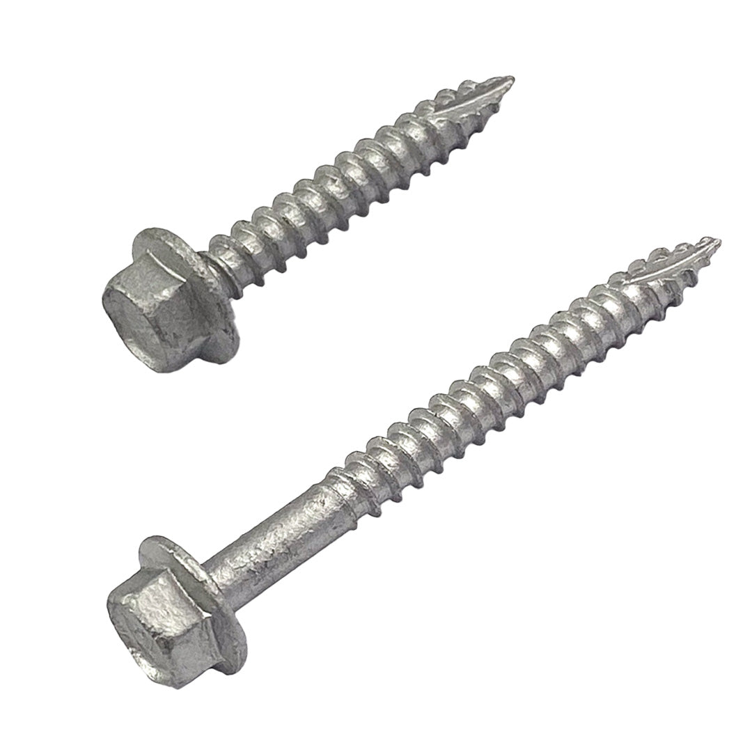 12g-11 x 40mm Hex Head Type 17 Self-Drilling Screw Tek Galvanised DMS Fasteners