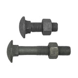 M8 x 75mm Cup Head Bolt & Nut Class 4.6 Galvanised